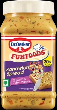 Sandwich Spread Veg Garlic & Bell Pepper  Dr Oetker FUNFOODS