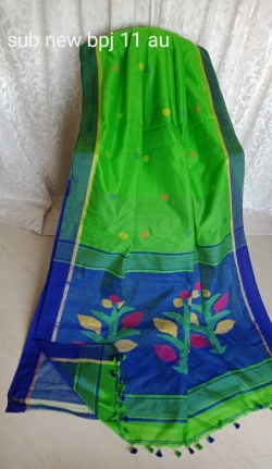 Cotton Silk Tree Design With Blouse