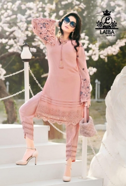 *Designer Tunic  Wear * Designer beautifully crafted embroidery work played with laces with *Designer Dhoti pants*
