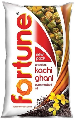 Fortune Kachi Ghani Mustard Oil 1 Ltr Pkt @Rs 138 (Pack Of 16Pkt)