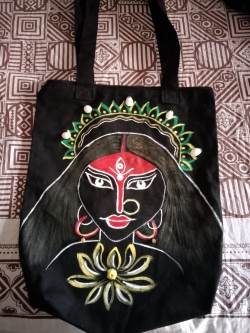 HAND painting tote bag