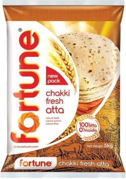 Fortune Chakkin FResh Aata Wheat 5 Kg Packet @ Rs. 205 (Pack Of 6)