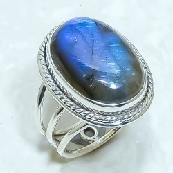 Labradorite Natural Gemstone Handmade 925 Sterling Silver Ring