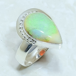 Sterling Opal Natural Gemstone Handmade 925 Sterling Silver Ring
