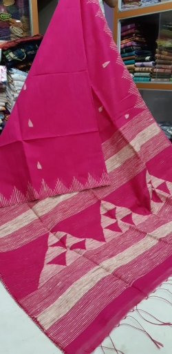 KHADI SILK COTTON BUTI SAREE WITH BLOUSE