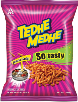 Bingo! Tedhe Medhe Masala Tadka MRP 10 (Pack of 72)