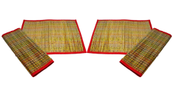 Bengal Handmade Chatai Mat (Sitting Mat for Floor) SET of 4