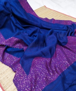 Cotton Silk Sequence Allover With Blouse
