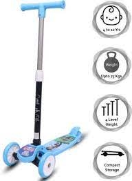 Little Olive Tikes 4 Level Height Adjustable Scooter for Kids with LED Lights  (Blue)