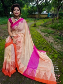 Khadi Cotton Tampal With Blouse