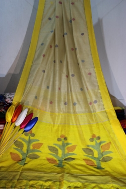 Cotton Silk Tree Design With Blouse
