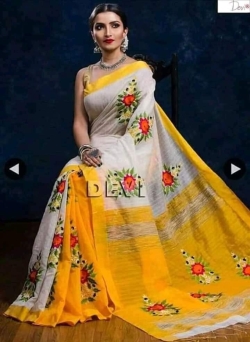 Cotton Silk Embroidery With Blouse