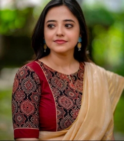 Blouse_Azrakh Malaicotton Mix Pure Azrakh